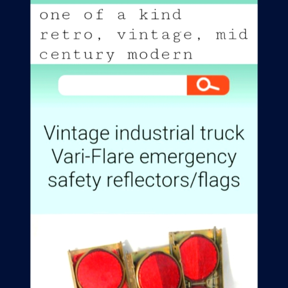 Vintage road flares. Includes all 3.